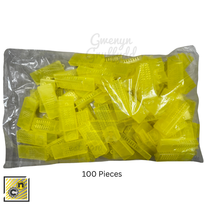 Nicot Queen Shipping & Introduction Cage (Yellow) – Queen Rearing (100 pack)