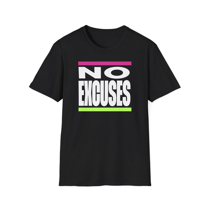 No Excuses Triathlon Tee - Rose & Lime
