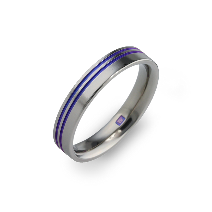 Offset Double Groove Ring