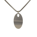 Oval Pendant & Chain