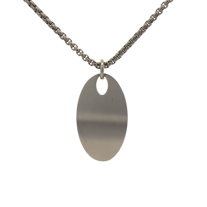 Oval Pendant & Chain