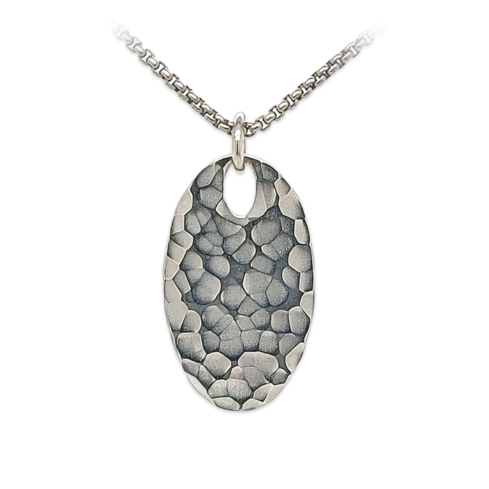 Oval Ripple Pendant