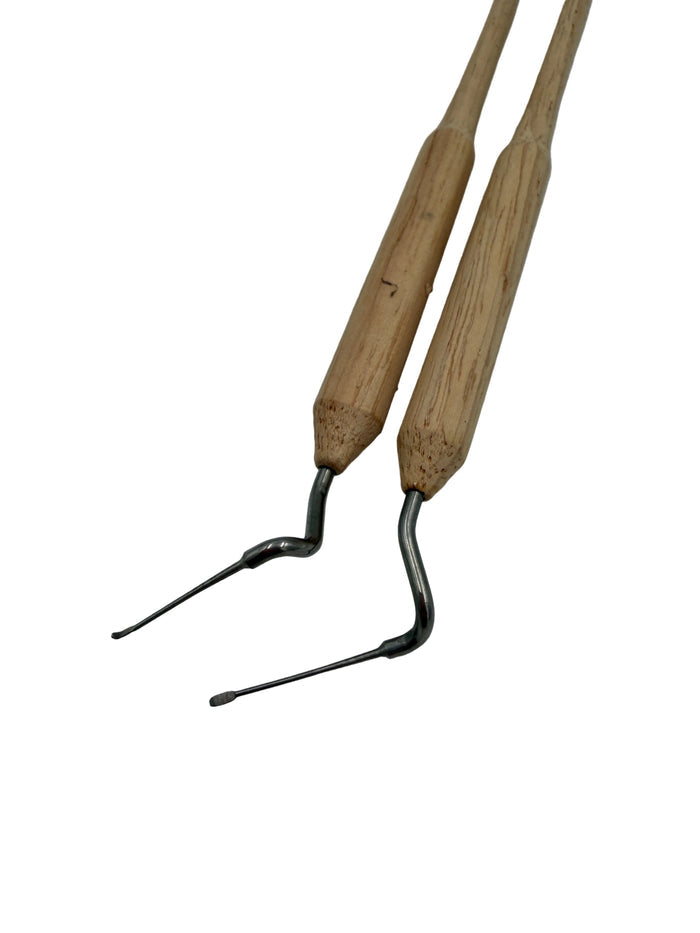 Pair of Economy Queen Rearing Grafting Tools – Left & Right Handed (0.5mm Tip) with Case
