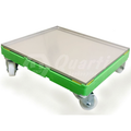 Plastic Trolley on Castor Wheels with Stainless Tray for Supers and Buckets - Langstroth Only