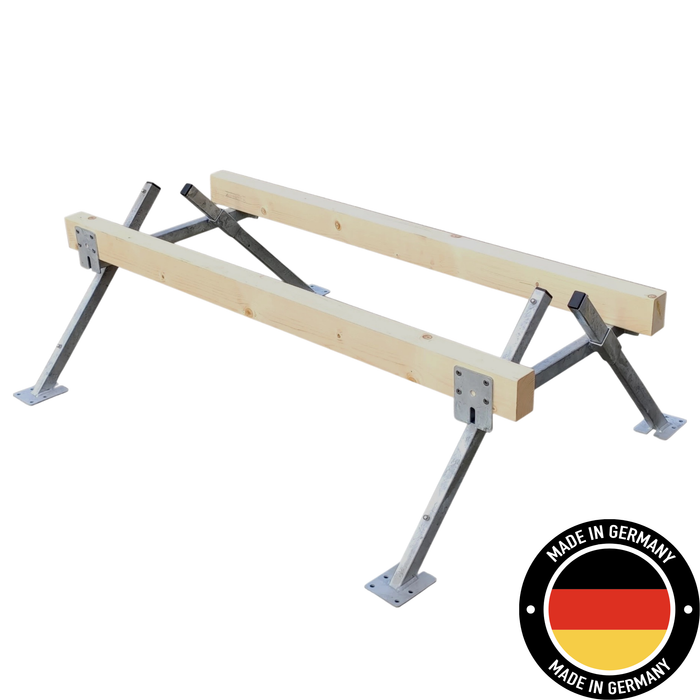 Premium German-Made Galvanised Adjustable Hive Stand Legs | Heavy Duty Beehive Stand