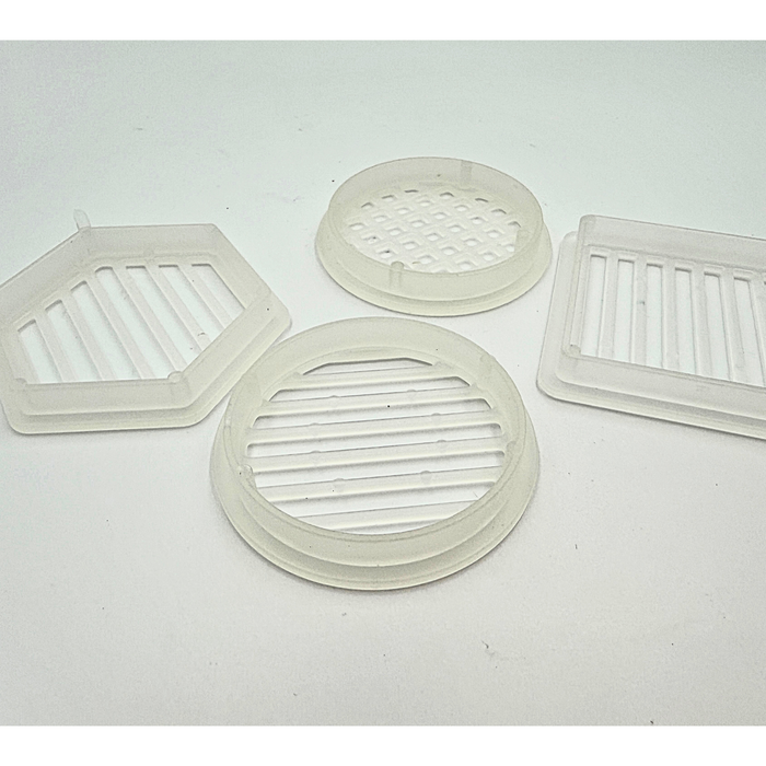 Queen Marking Press-in Cage Set (4 Pack) – Plastic Queen Catcher / Isolator