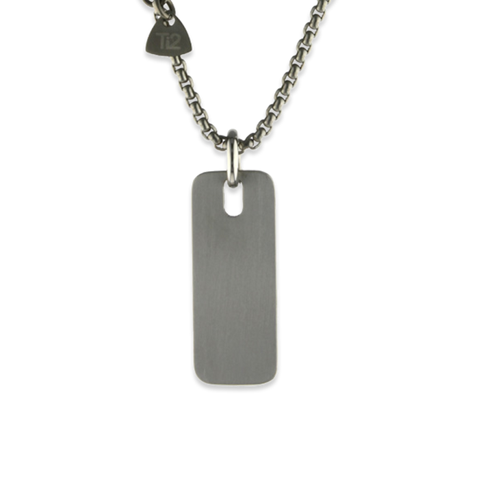Rectangular Pendant & Chain