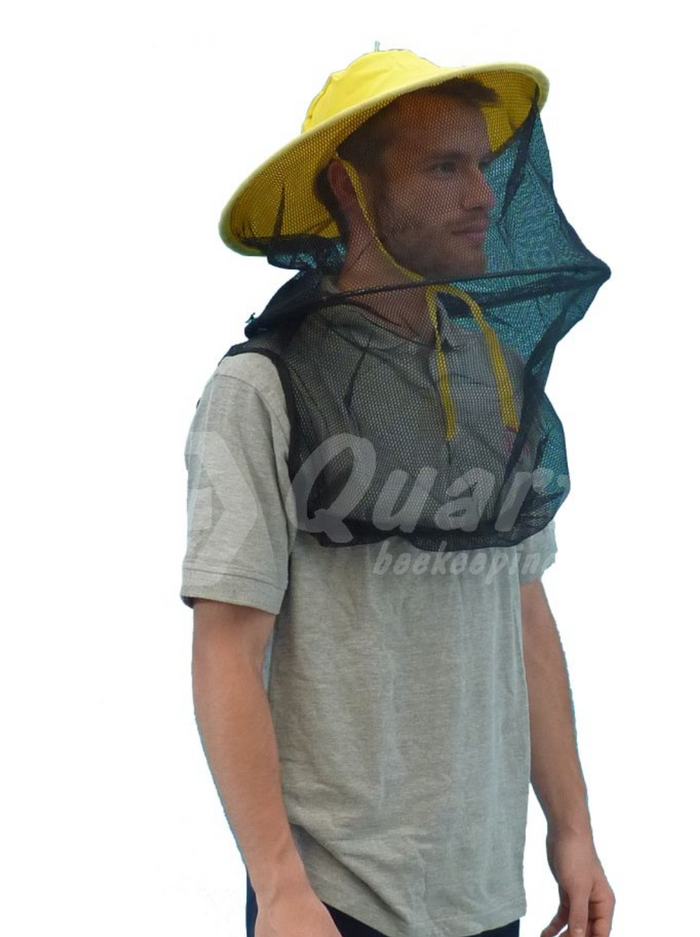 Round Beekeeping Veil Hat – Cotton & Tulle Protective Bee Veil (Made in Italy)