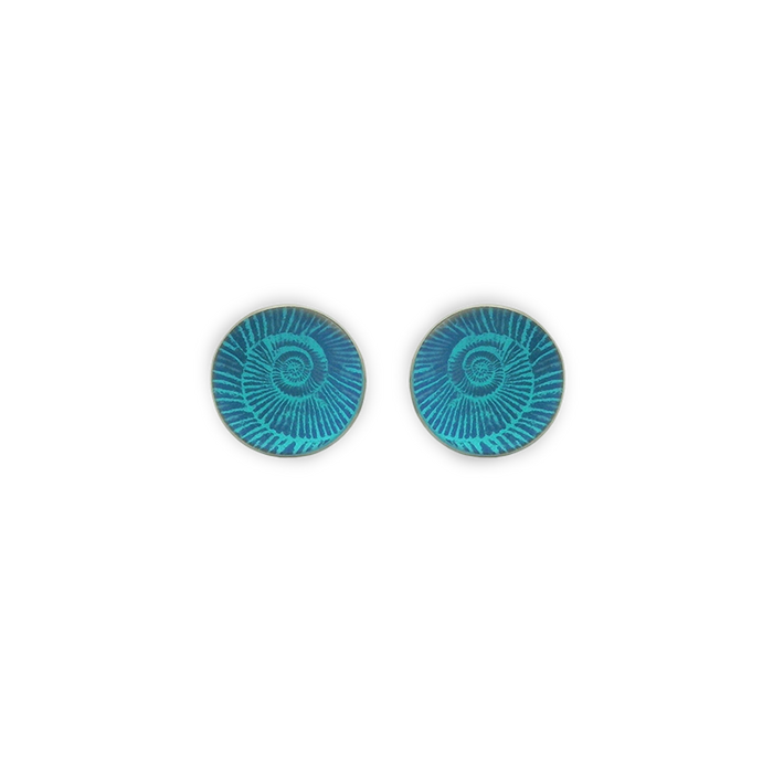 Small Ammonite Stud Earrings