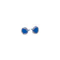 Squashed 9mm Round Studs Earrings