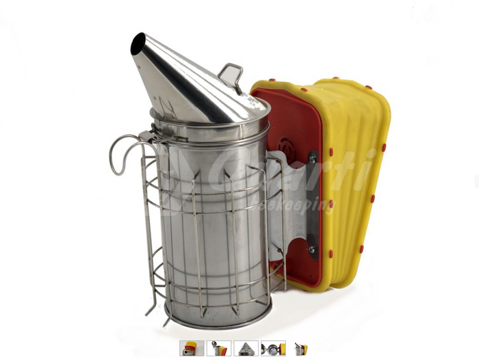 Stainless Steel Beekeeping Smoker – High 18 cm Spout, Ø 10 cm