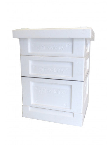Swienty National Poly Hive Flat Pack Bundle – With Pre-Wired Frames & Foundation