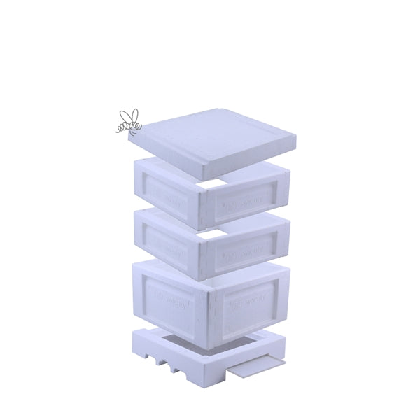 Swienty National Poly Hive Flat Pack Bundle – With Pre-Wired Frames & Foundation