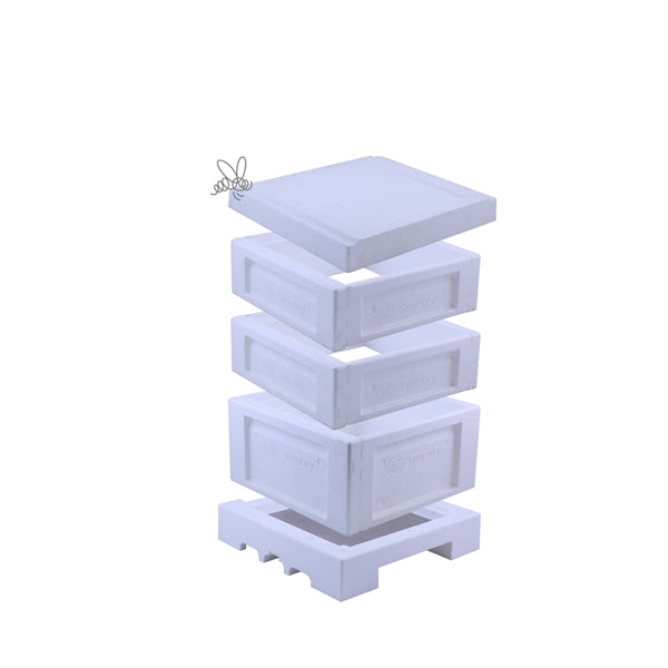 Swienty National Poly Hive Flat Pack Bundle – With Pre-Wired Frames & Foundation
