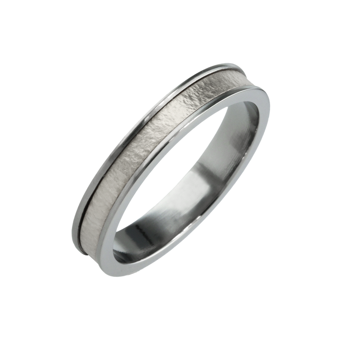 Textured Inlay Ring