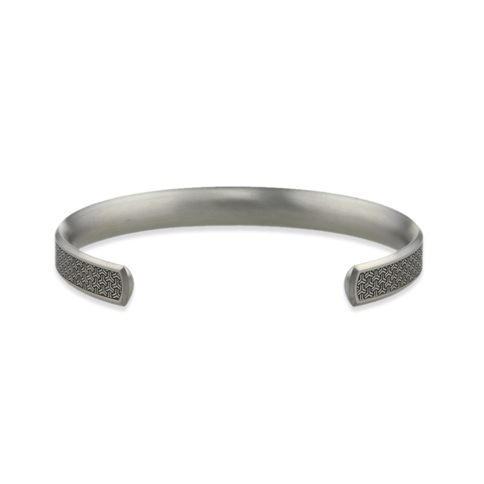 Wide Triline Bangle