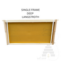 Wooden Fully Assembled Langstroth Deep (Brood) Wired Frames with Wax Foundation by Denrosa