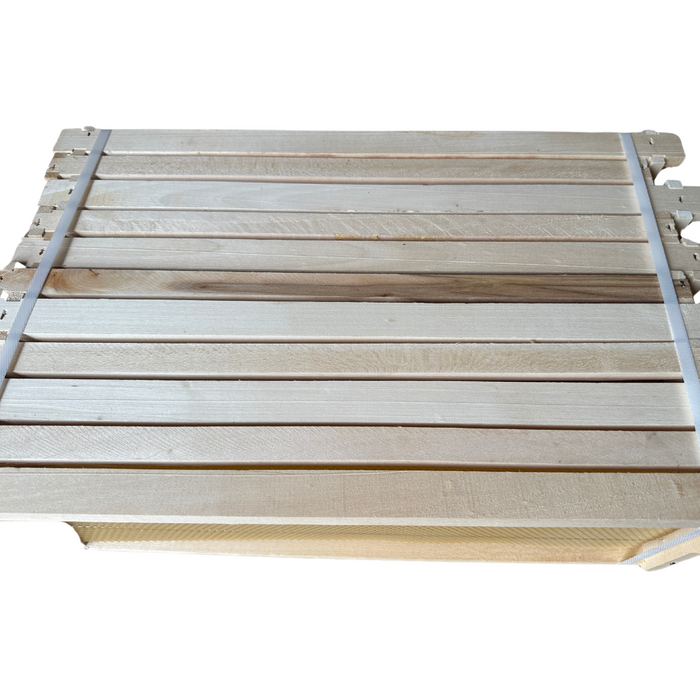 Wooden Fully Assembled Langstroth Medium (Super) Wired Frames with Wax Foundation – Denrosa