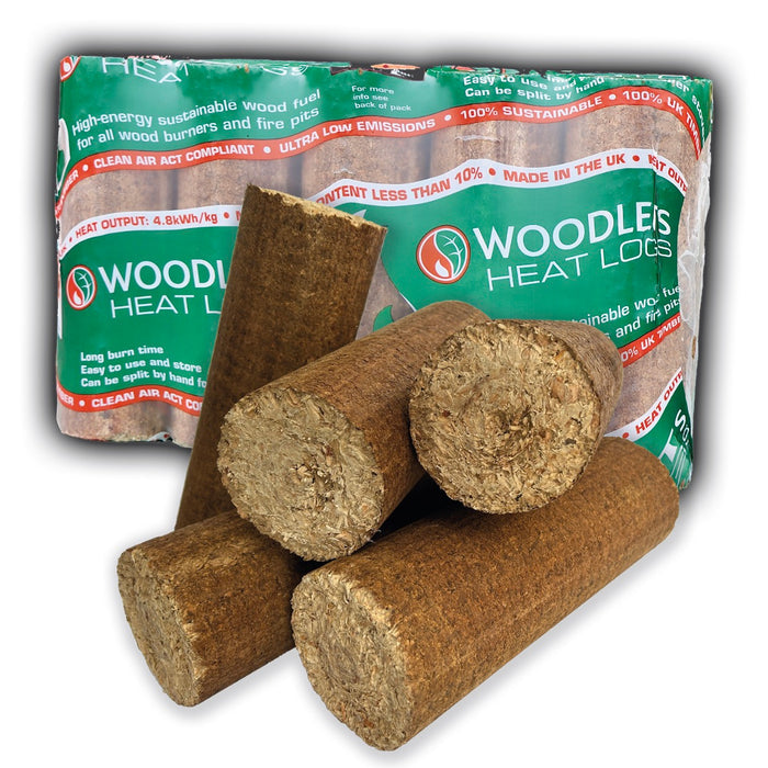 wood heat logs