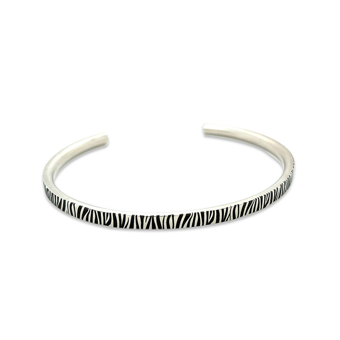 Zebra Slim Torc Bangle