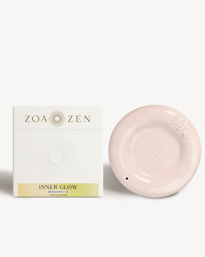 Zoa Zen Inner Glow, rosa Schale aus Keramik mit Bergamotte-Duft, ideale Ergänzung für Ihr Zuhause.